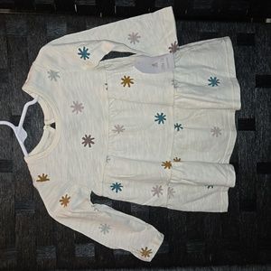 Organic baby girl 6 months flower dress